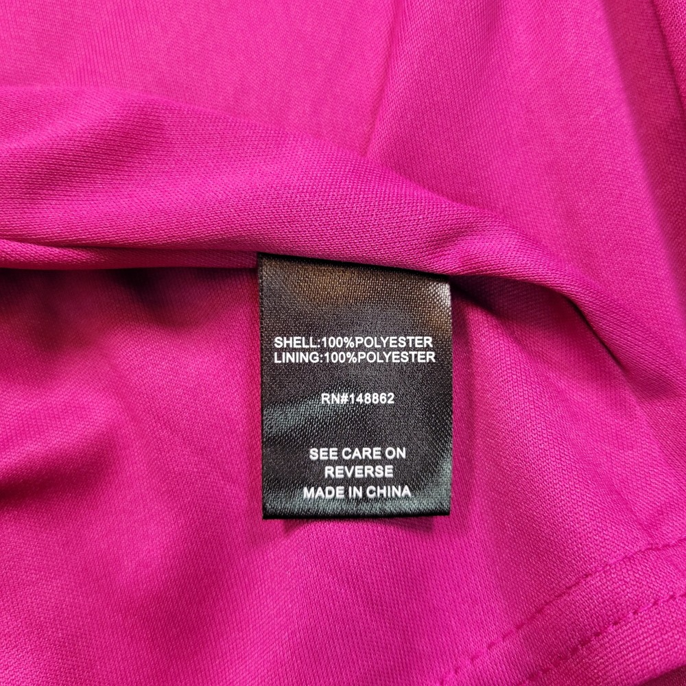 Torrid Women Plus Size 5 Magenta Chiffon Flutter Sleeve Midi Dress 11205818 - Picture 11 of 11